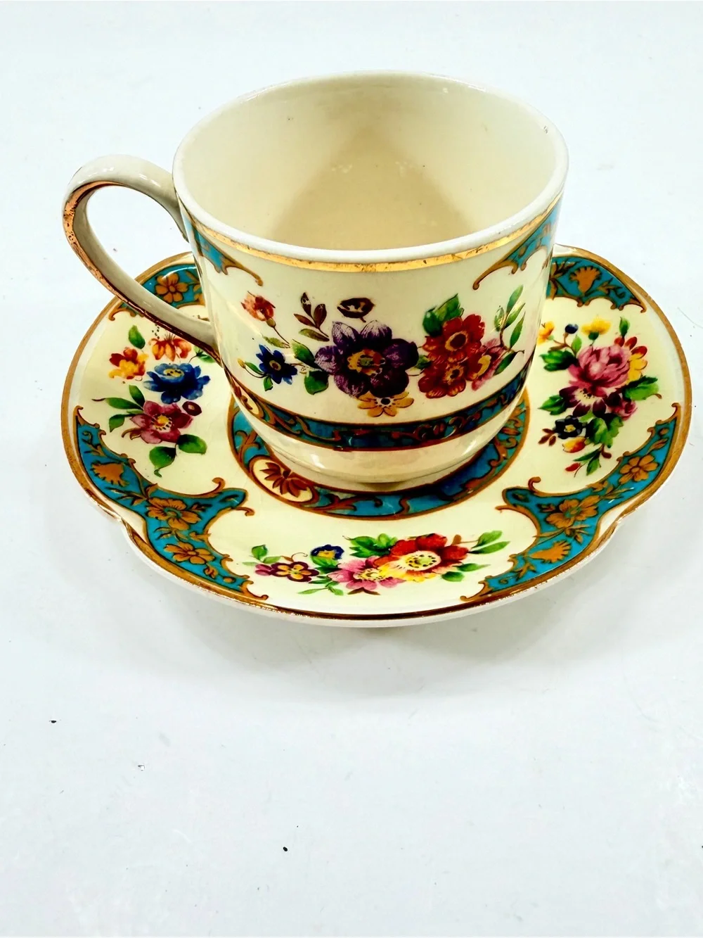 Antique 1920s Pareek Johnson Bros Belgravia England Tea Cup and Saucer Set
